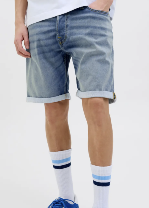 JJIRICK JJICON I.K. SHORTS GE 129 S - Blue Denim