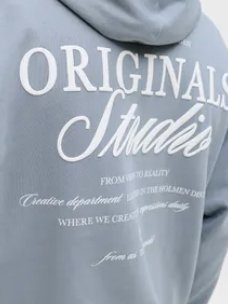 JORNORREBRO TYPO BACK SWEAT HOOD SN - Tradewinds/SS26