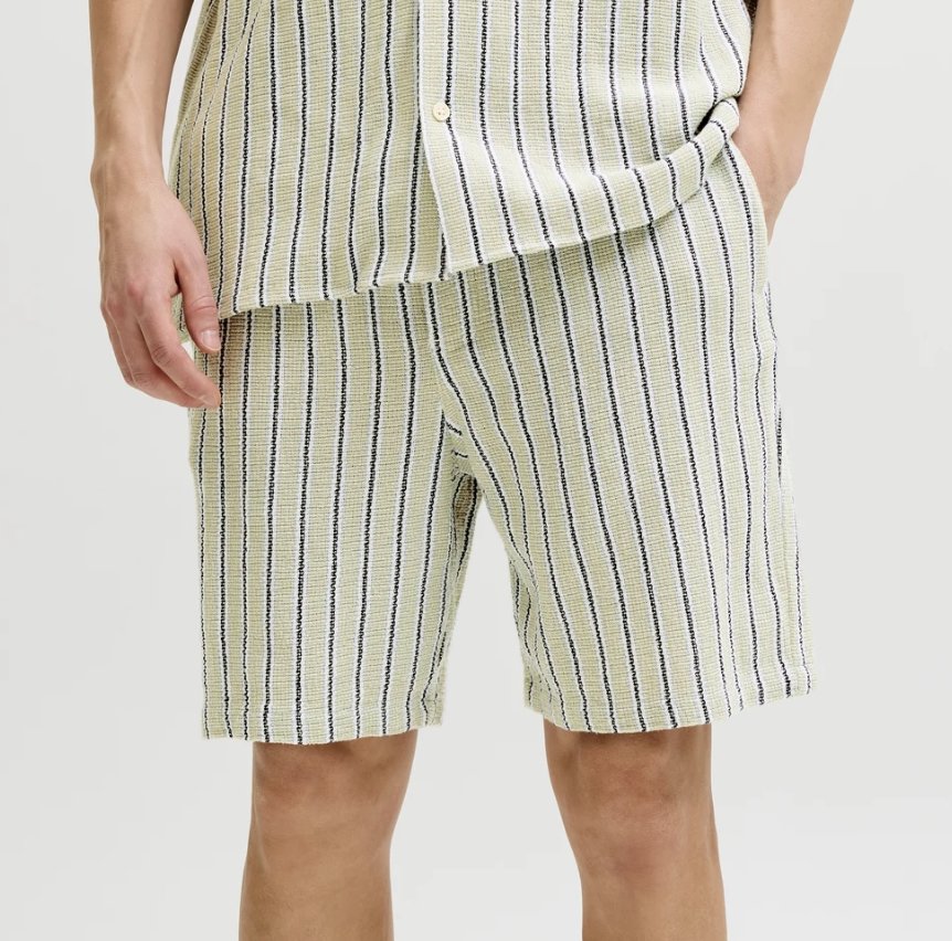 JPSTJAIDEN COBA STRIPE JOG SHORTS Tea - Tea/Stripes