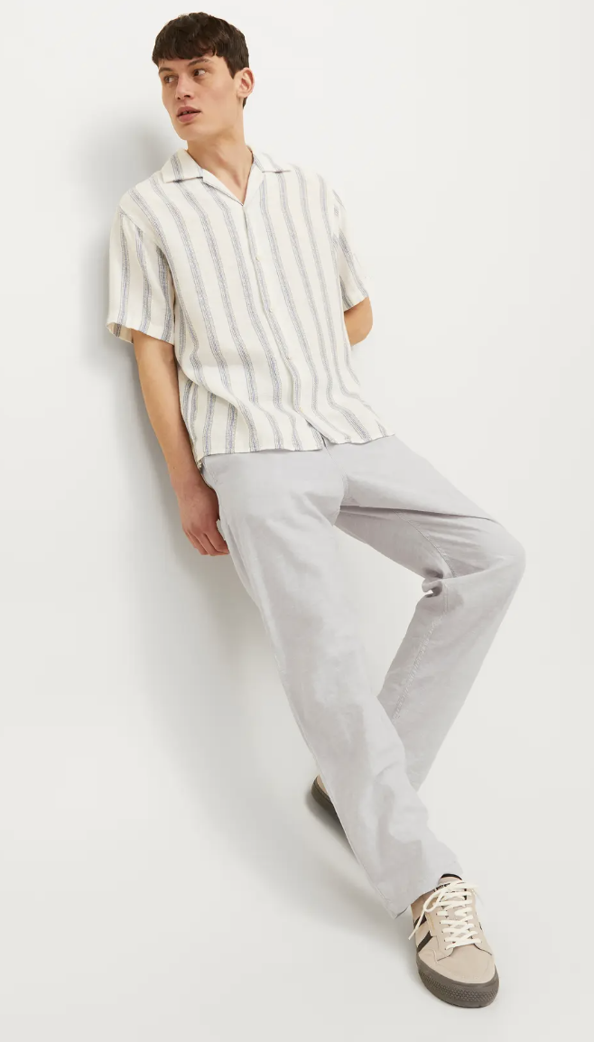 JPSTKANE SUMMER LNEN BLEND JOGGER S Crockery - Crockery/MELANGE