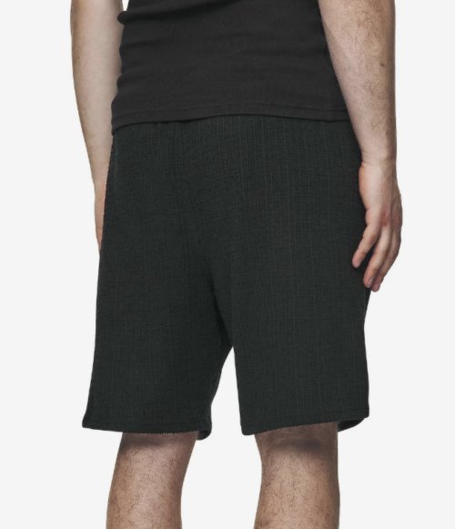 Libco Structured Knit Shorts Washed Black