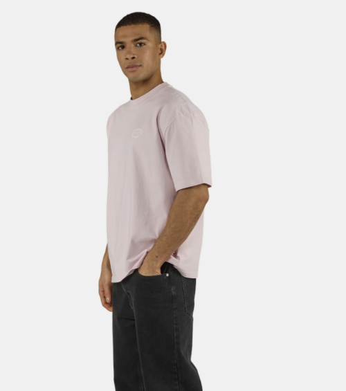 Reine Oversized Tee Washed Powder Pink - Powder Pink White