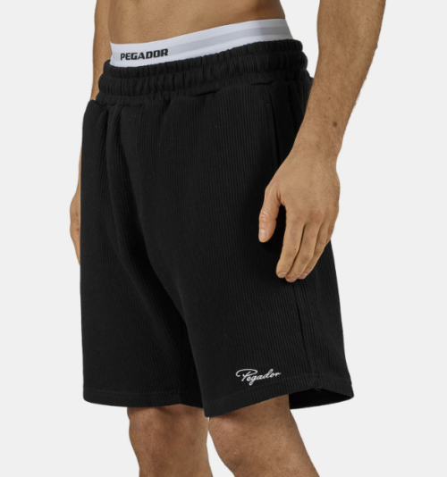 Signar Heavy Rib Shorts Black White