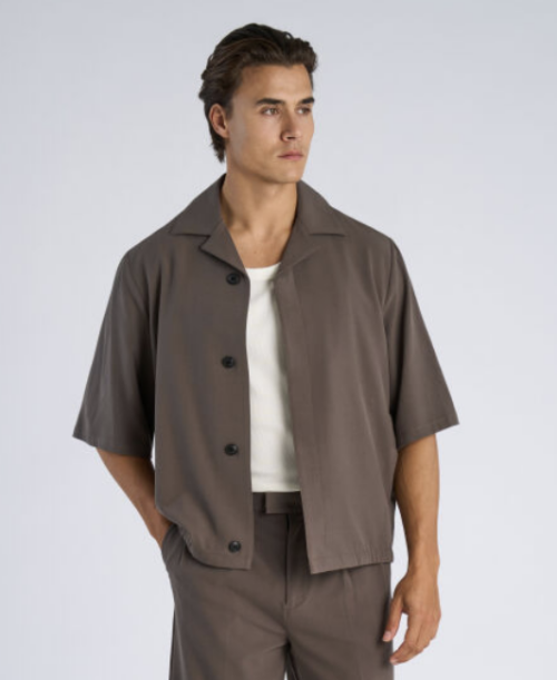 Superflex Formal Overshirt Deep Olive