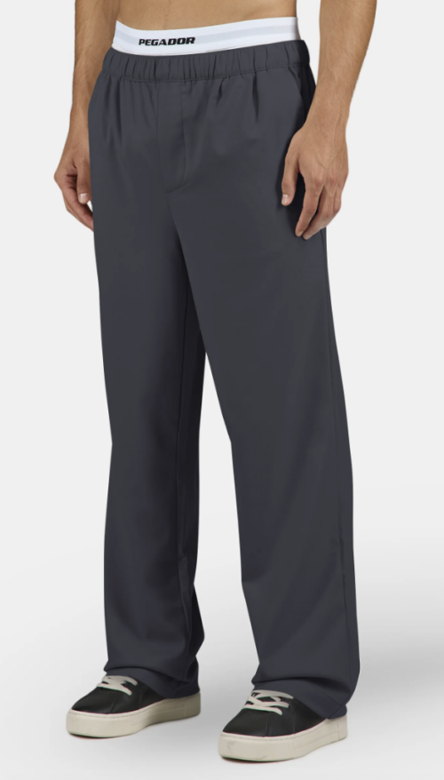 Taro Wide Smarts Pants Anthracite
