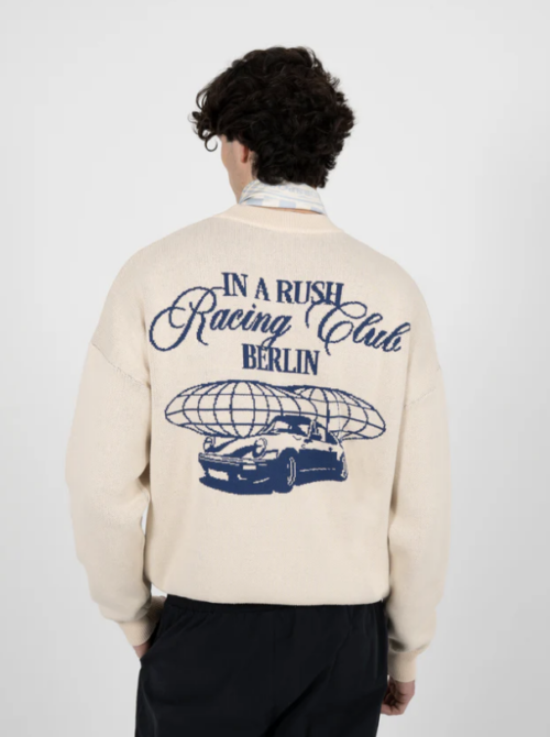 Vortex Knit Sweater Beige