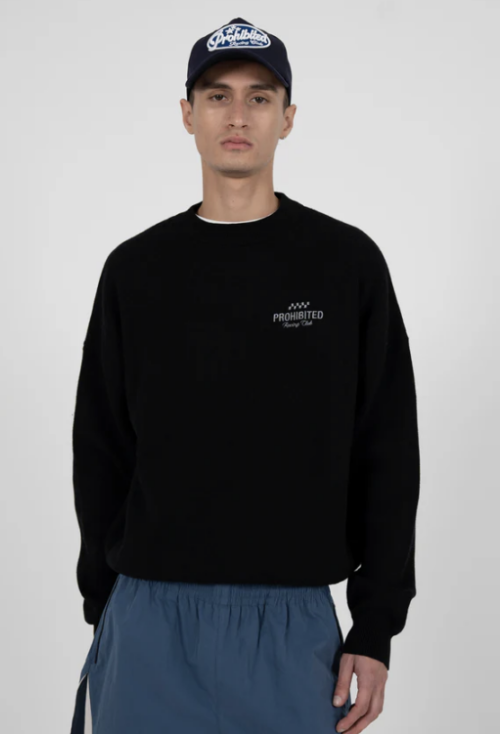 Vortex Knit Sweater - Black