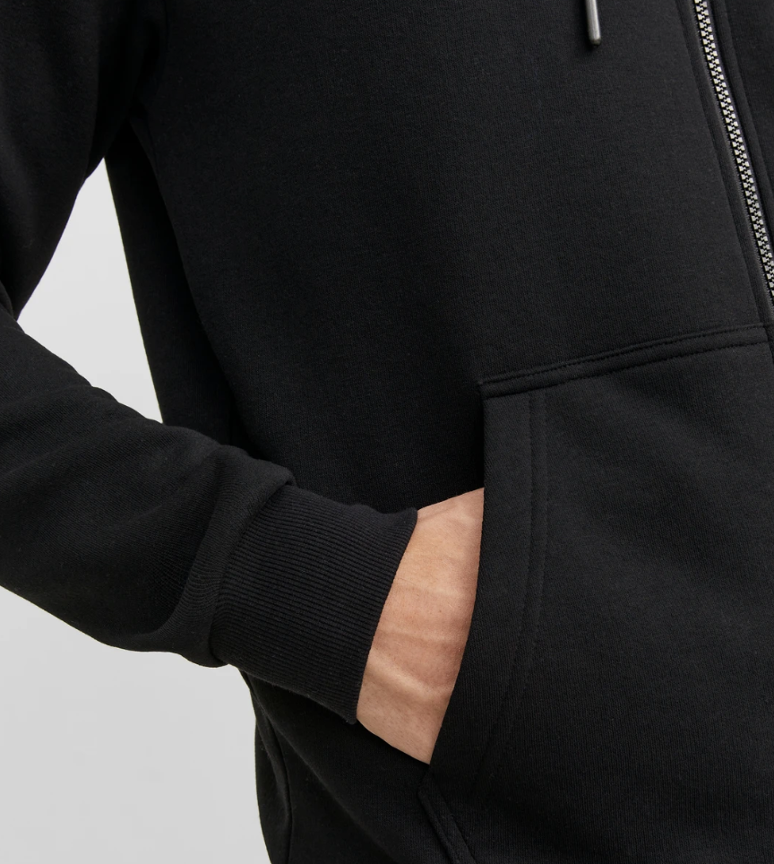 JJEBRADLEY SWEAT ZIP HOOD NOOS Black – Bild 2