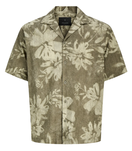 JPRBLAVENICE PRINT S/S SHIRT Smokey Olive - Smokey Olive/RELAXED FIT
