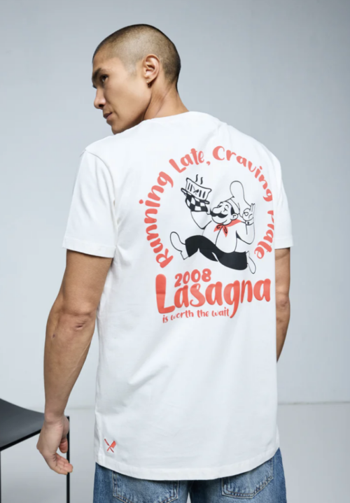 Lasagna Crew Neck T-Shirt Whisper White