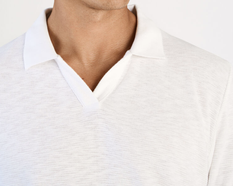 Open Collar Structure rib White – Bild 2