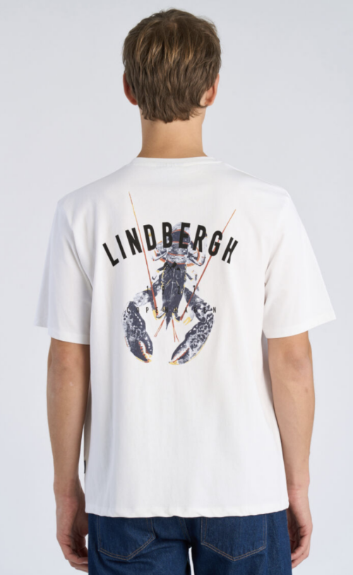 Oversized Print Tee S/S White