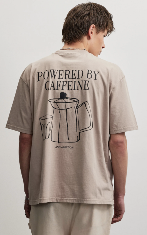 Vidin Oversized Tee Washed Warm Taupe