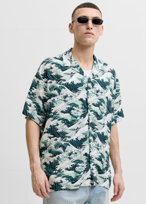 JORTOKYO AOP RESORT SHIRT SS SMU ICE
