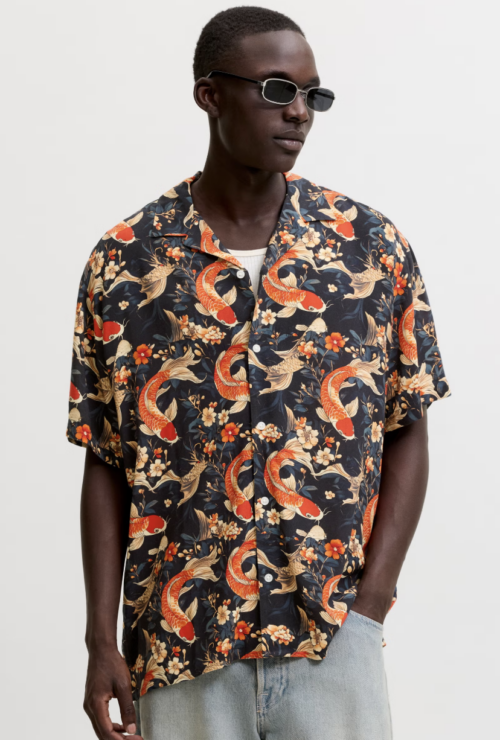 JORTOKYO AOP RESORT SHIRT SS SMU PEAT