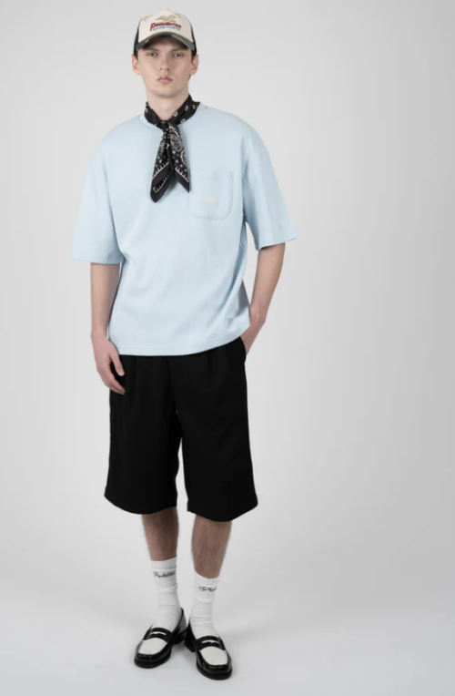 Newport Pleated Shorts Black