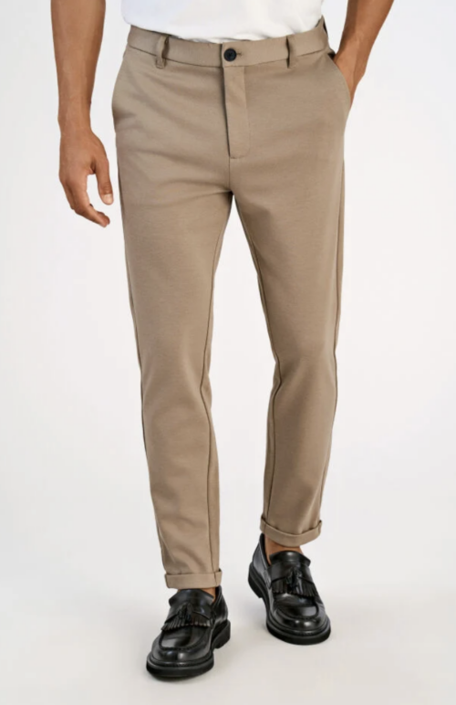 Superflex Kintted Cropped Pant Sand Mix