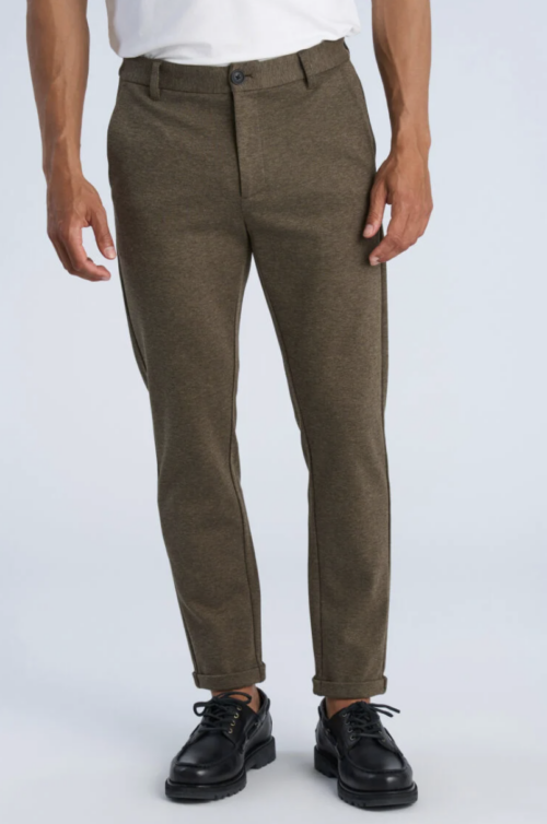 Superflex knitted cropped pant DK stone mix