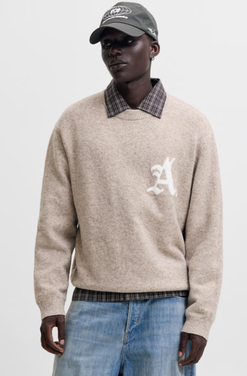 JCOLEGACY KNIT JACQUARD CREW NECK (Kopie)