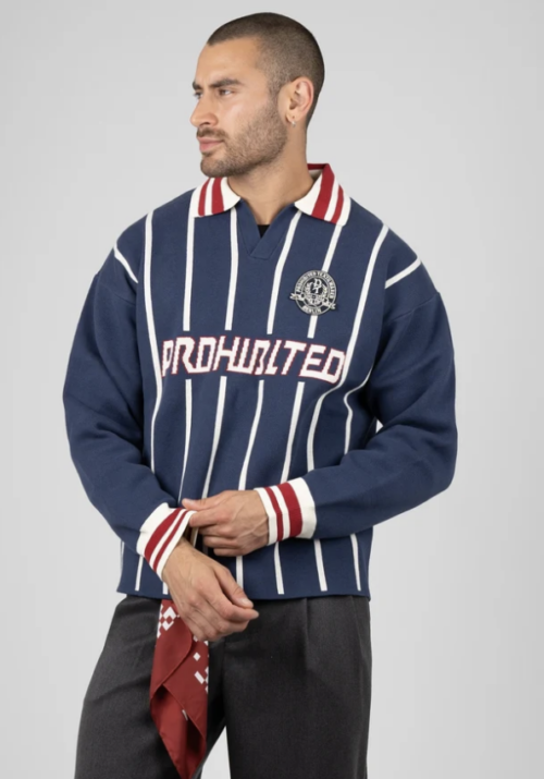 Field Numbers Knit Trikot | Blue