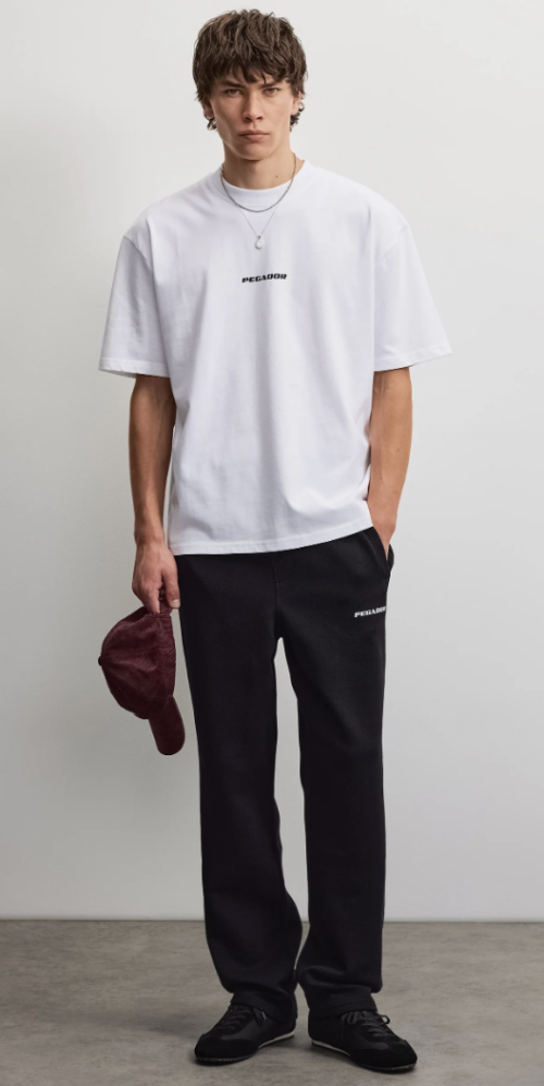 Jawed Wide Structured Pants Black