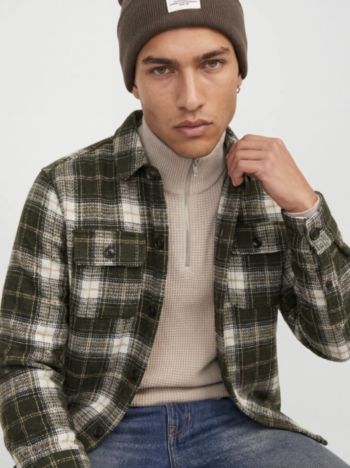 JJEREGENT STRUCTURE OVERSHIRT LS