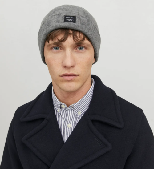 JACDNA BEANIE GREY MELANGE