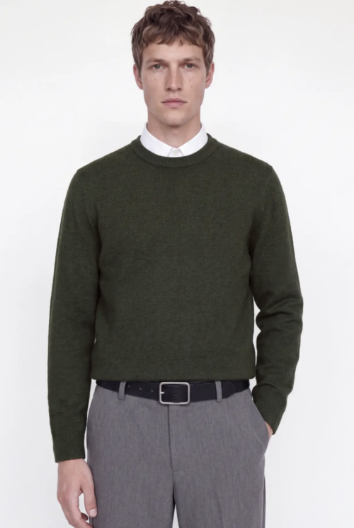 JPRMILANO STITCH KNIT CREW NECK ROSIN MELANGE