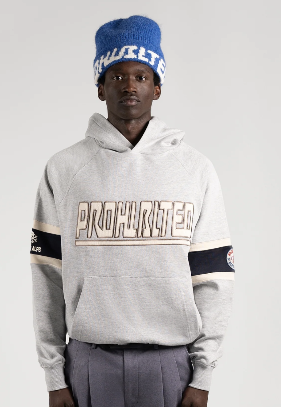 Ice Hockey Hoodie | Grey Melange
