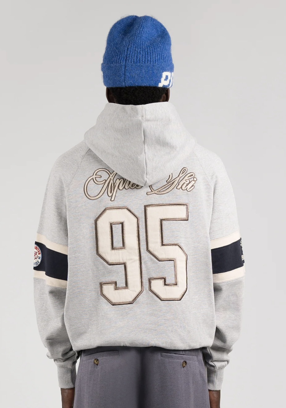 Ice Hockey Hoodie | Grey Melange – Bild 5