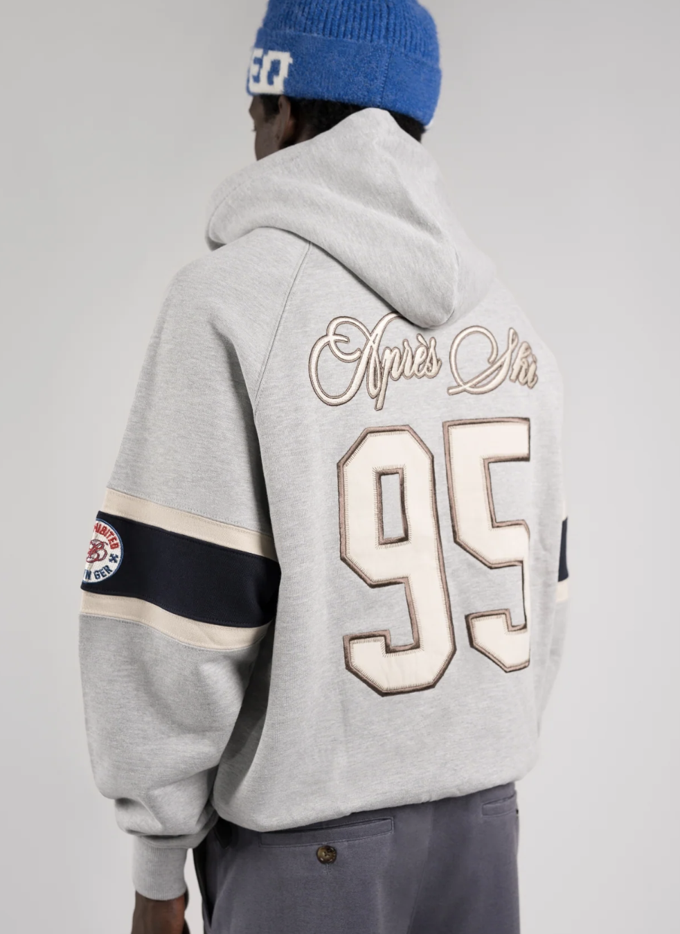 Ice Hockey Hoodie | Grey Melange – Bild 2