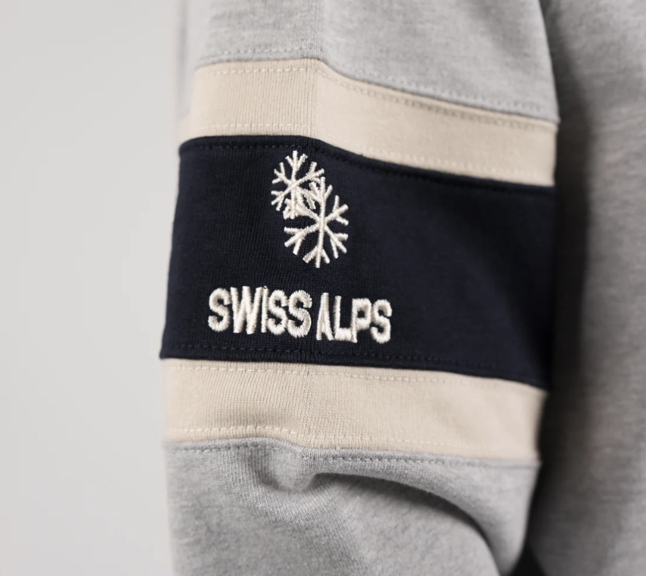 Ice Hockey Hoodie | Grey Melange – Bild 3
