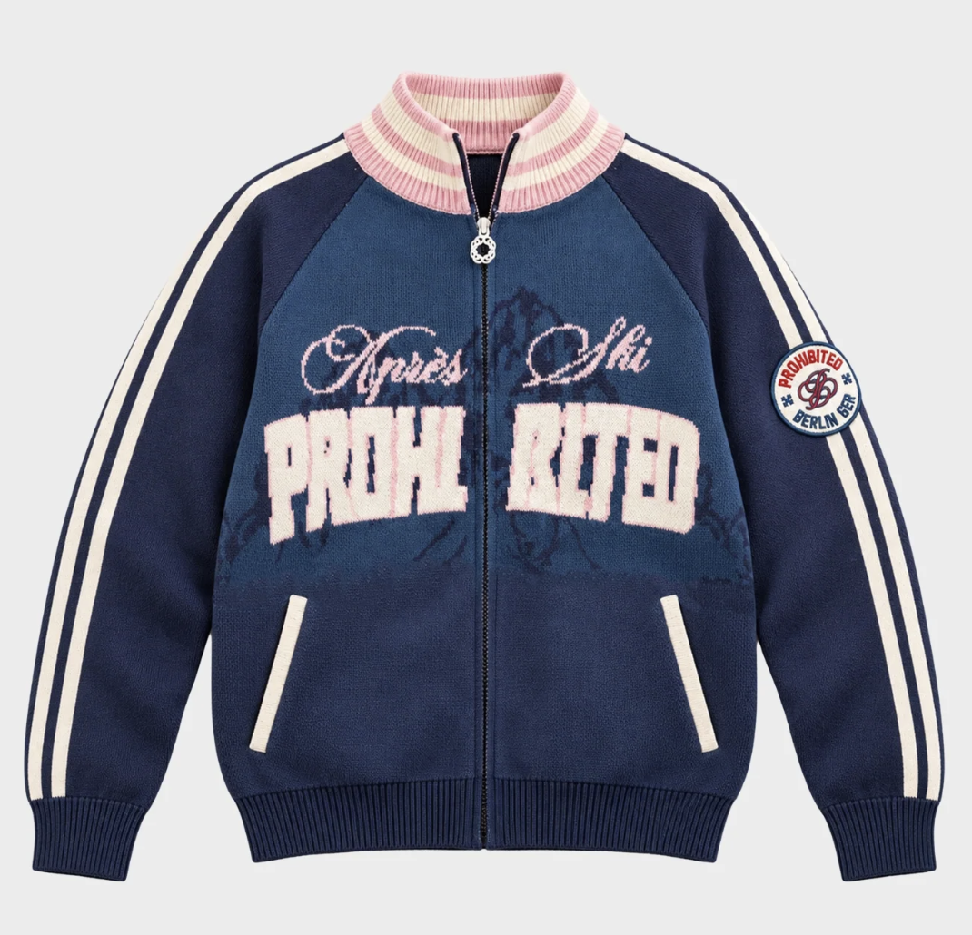 Mountain Knit Jacket | Dark Blue – Bild 3