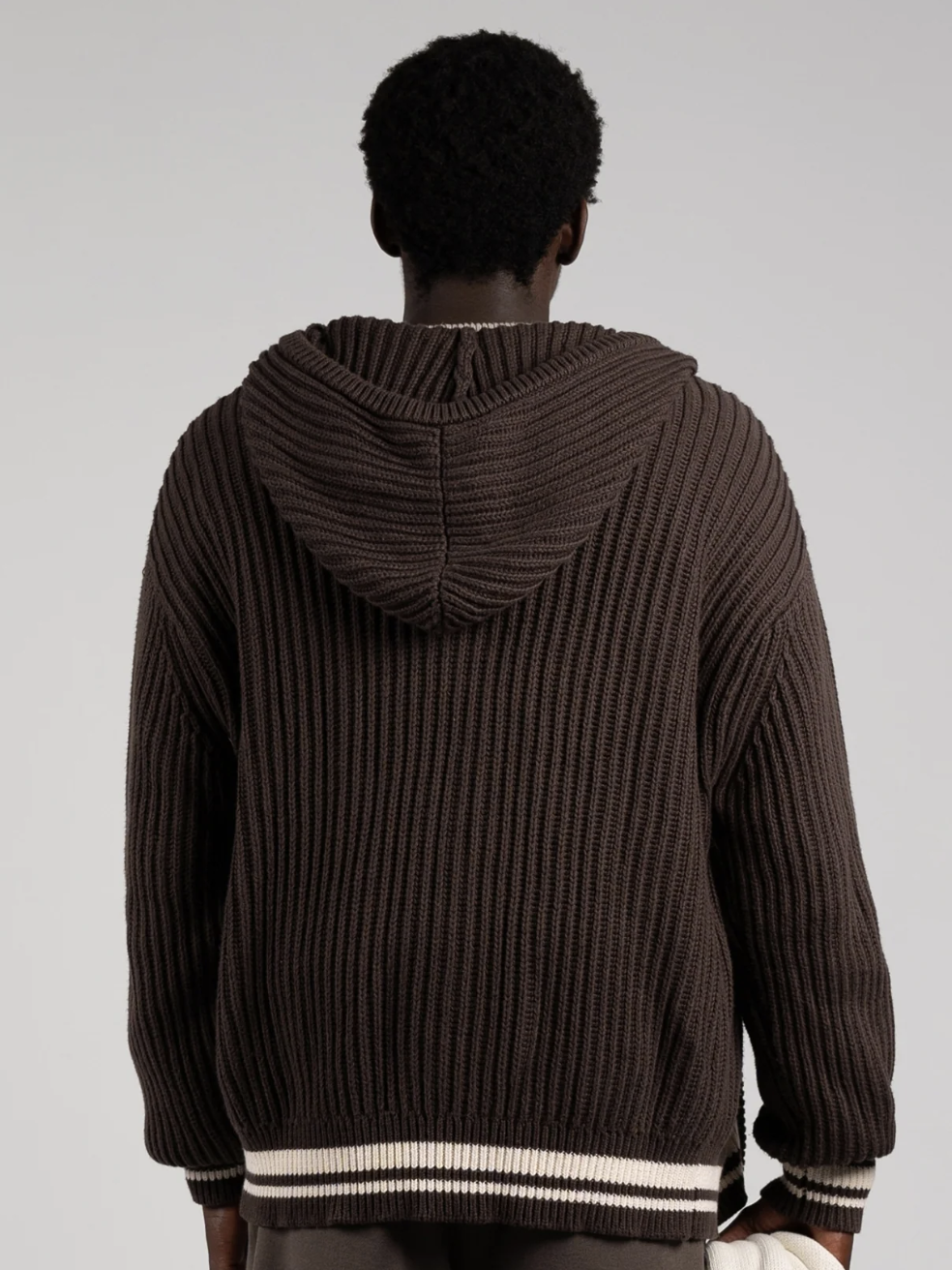 Snowboard Knit Jacket | Dark Brown – Bild 3